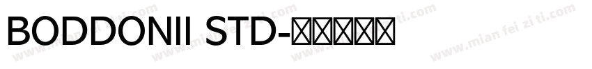 BODDONII STD字体转换